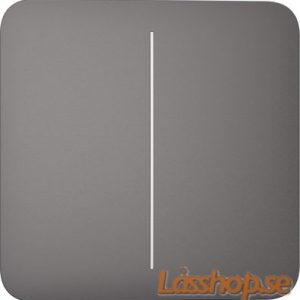 Knapp enkel strömbrytare kron grå