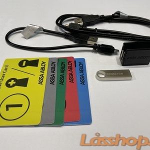 Elektromekaniskt skåplås Sense+ Mjukvara och Kabel