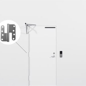 Klämskydd TB vit gångjärnssida