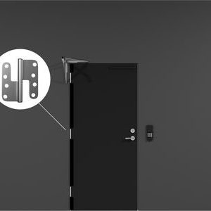 Klämskydd TB svart gångjärnssida