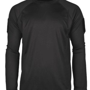 Långärmad t shirt – BLACK TACTICAL QUICK DRY – Mil-Tec