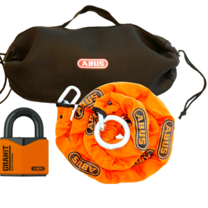 Abus Hänglås 37/55 Granit orange + Kätting + påse set