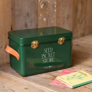 Burgon & Ball Låda för fröpåsar, grön