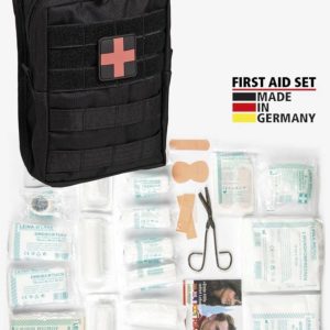 Black Large 43-piece first aid set Leina – MIL-TEC