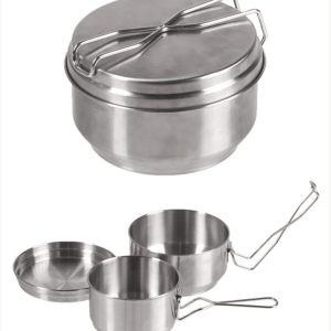 Mess Kit 2 per. Stainless Steel – MIL-TEC